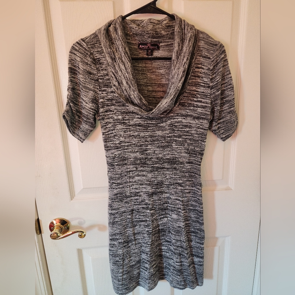 Almost Famous Gray Top with waist belt